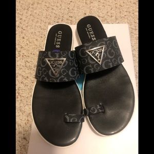 Like new, Guess adorable sandals worn once, Sz 8.5.               PRICE DROP!!